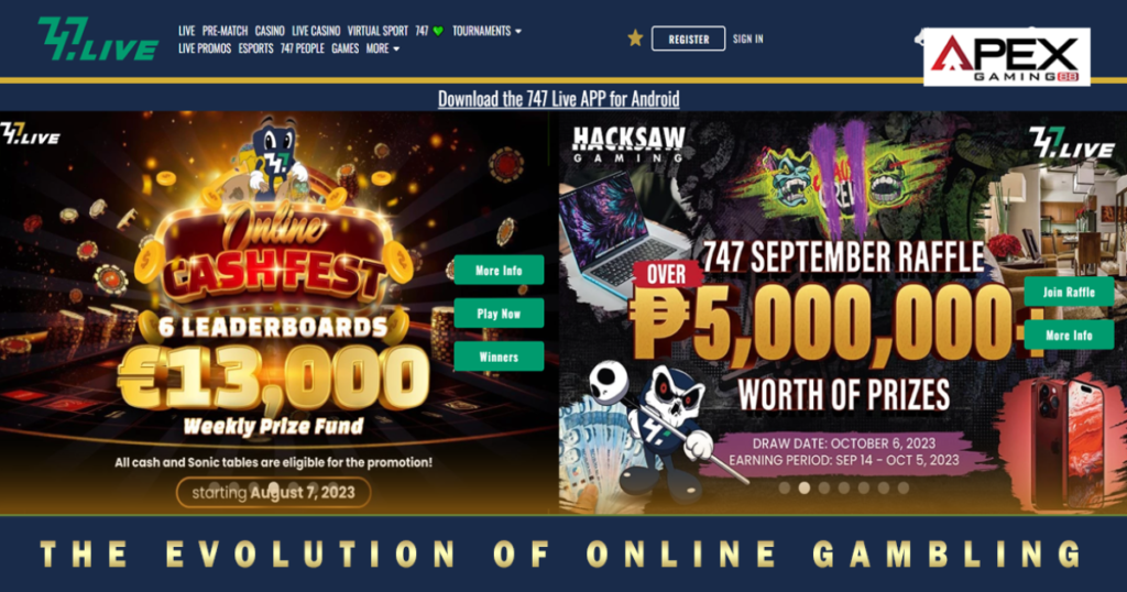 The Evolution of Online Gambling Payments in747Live Casino